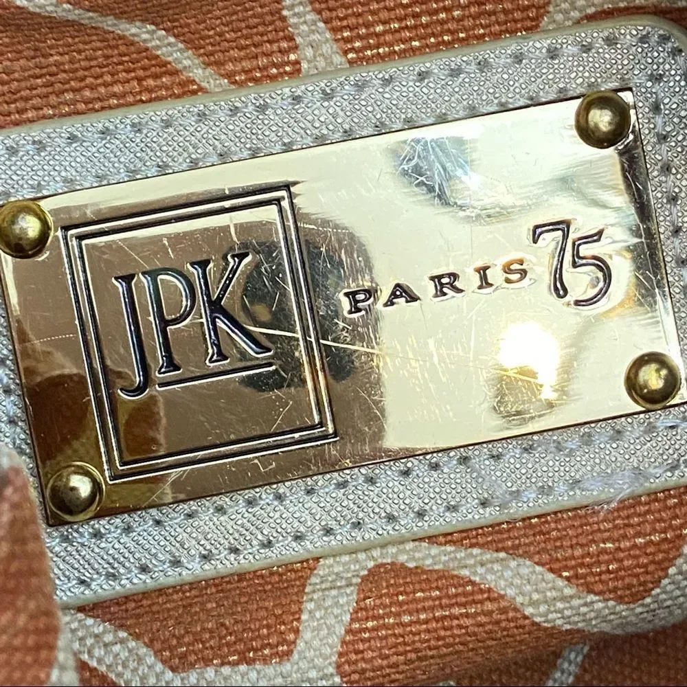 JPK Paris 75 Giraffe Print LE Bucket Canvas Tote Bag